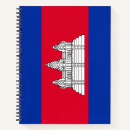 Cuaderno Bandera de Camboya