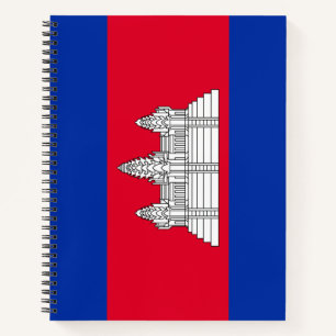 Cuaderno Bandera de Camboya