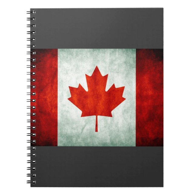 Cuaderno Bandera de Canadá con problemas (Frente)