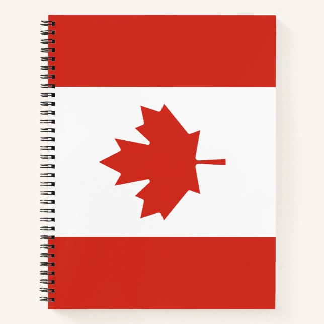 Cuaderno Bandera de Canadá (Hoja de Arce) (Canadá) (Anverso)