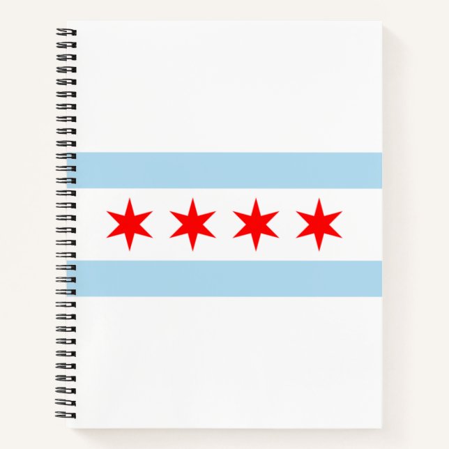 Cuaderno Bandera de Chicago (Illinois) (Anverso)