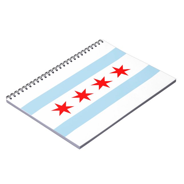 Cuaderno Bandera de Chicago (Illinois) (Lado Izquierdo)