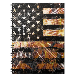 Cuaderno Bandera de construcción industrial enciende