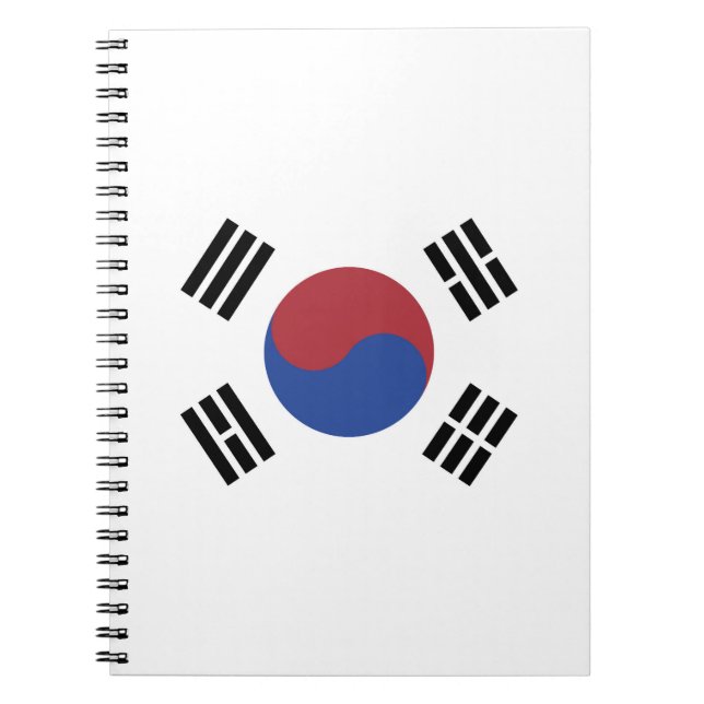 Cuaderno Bandera de Corea del Sur (Frente)