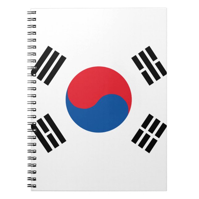 Cuaderno Bandera de Corea del Sur (Frente)