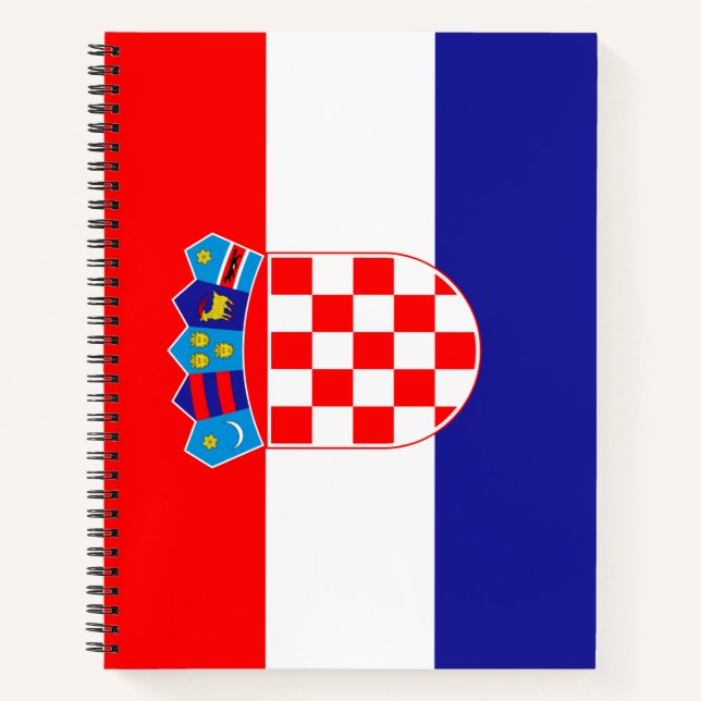 Cuaderno Bandera de Croacia (Anverso)