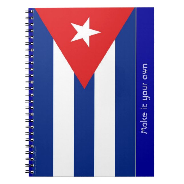 Cuaderno Bandera de Cuba (Frente)