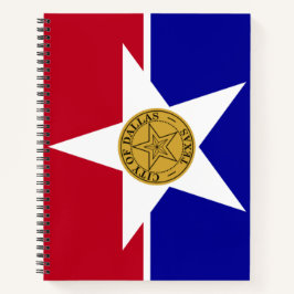 Cuaderno Bandera de Dallas (Texas)