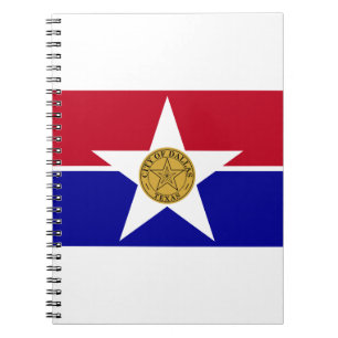 Cuaderno Bandera de Dallas Texas