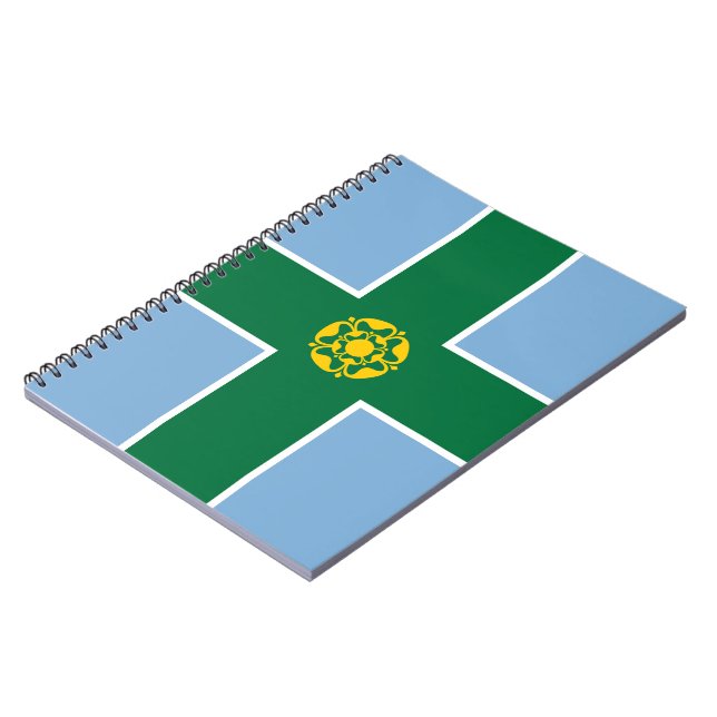 Cuaderno Bandera de Derbyshire (condado de Inglaterra, Rein (Lado Izquierdo)