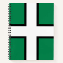 Cuaderno Bandera de Devon (condado del Reino Unido)