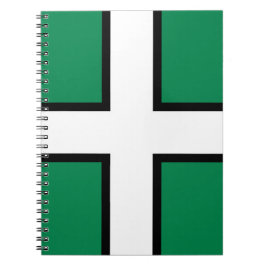 Cuaderno Bandera de Devon (condado del Reino Unido)