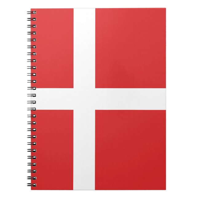 Cuaderno Bandera de Dinamarca (Frente)