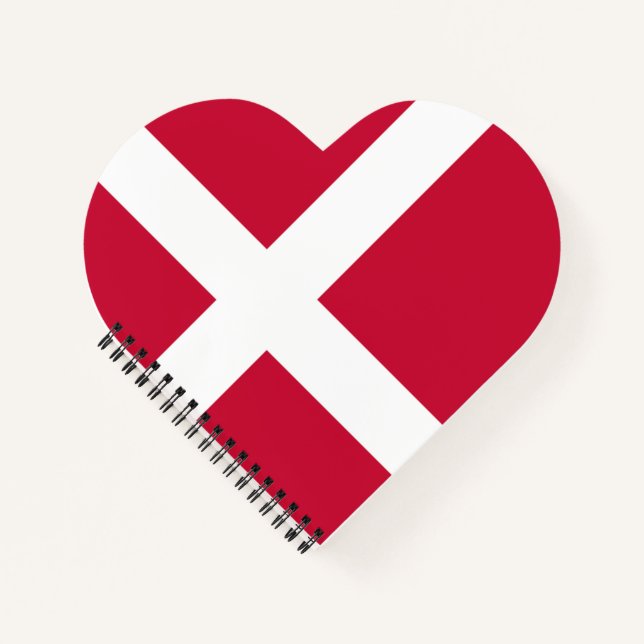 Cuaderno Bandera de Dinamarca (Anverso)