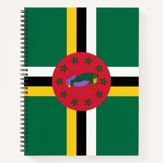 Cuaderno Bandera de Dominica (Anverso)