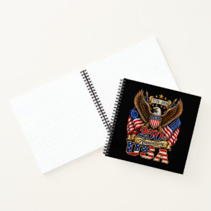 Cuaderno Bandera de EE. UU. 250 Aniversario 250 Años Americ