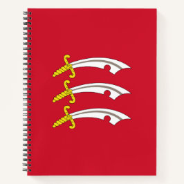 Cuaderno Bandera de Essex (condado del Reino Unido)