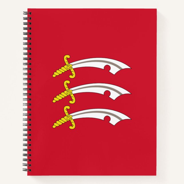 Cuaderno Bandera de Essex (condado del Reino Unido) (Anverso)