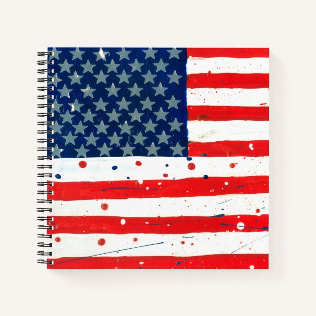 Cuaderno Bandera de Estados Unidos (Anverso)