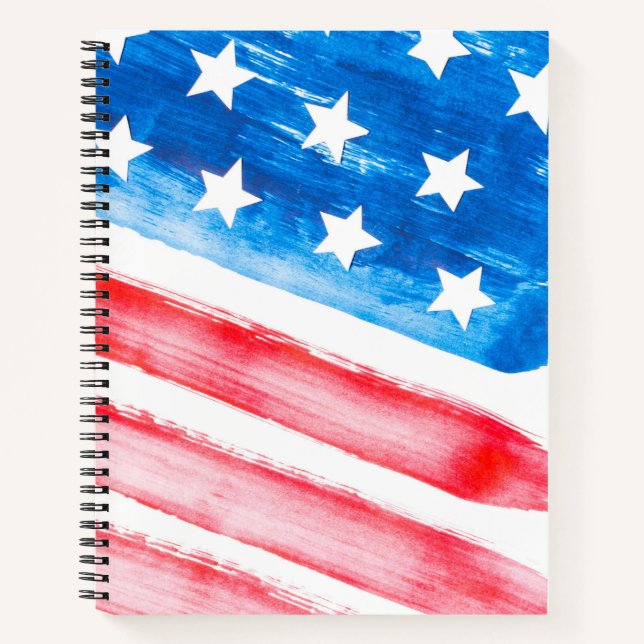 Cuaderno Bandera de Estados Unidos Bandera Norteamericana E (Anverso)