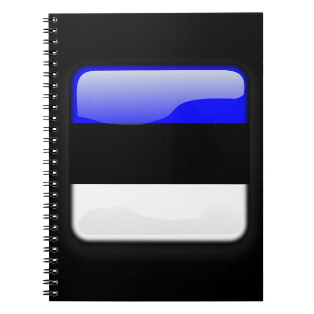Cuaderno Bandera de Estonia (Frente)