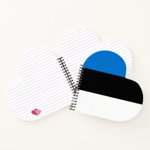 Cuaderno Bandera de Estonia