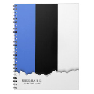 Cuaderno Bandera de Estonia
