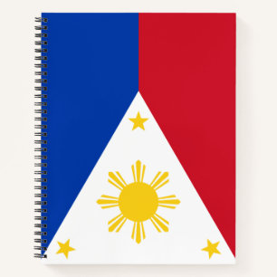 Cuaderno Bandera de Filipinas
