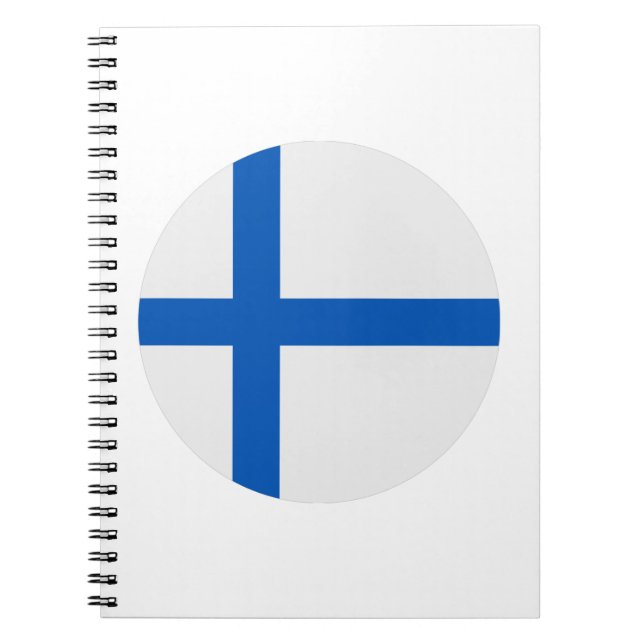 Cuaderno Bandera de Finlandia (Frente)