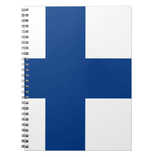 Cuaderno Bandera de Finlandia