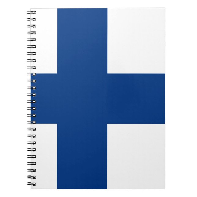 Cuaderno Bandera de Finlandia (Frente)