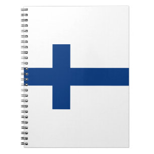 Cuaderno Bandera de Finlandia