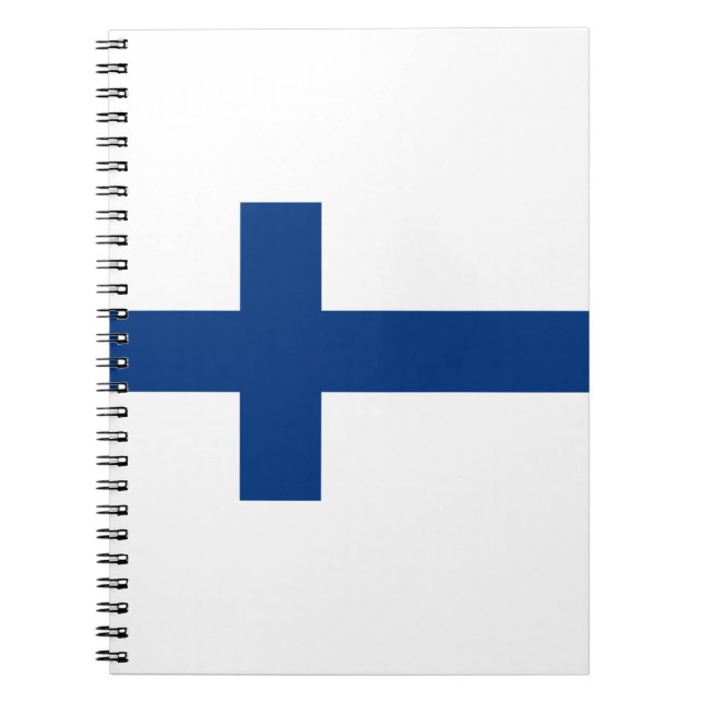 Cuaderno Bandera de Finlandia (Frente)