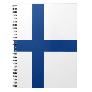 Cuaderno Bandera de Finlandia