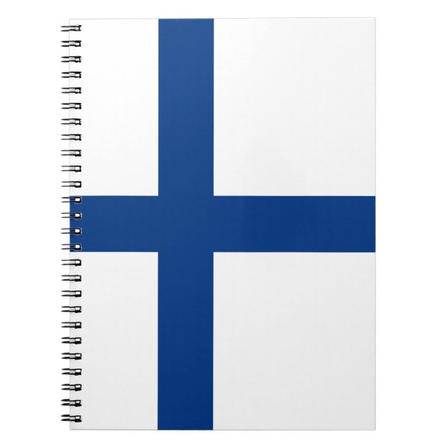 Cuaderno Bandera de Finlandia (Frente)