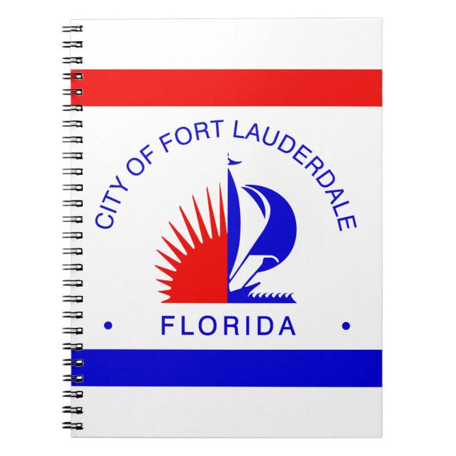 Cuaderno Bandera de Fort Lauderdale, Florida (Frente)