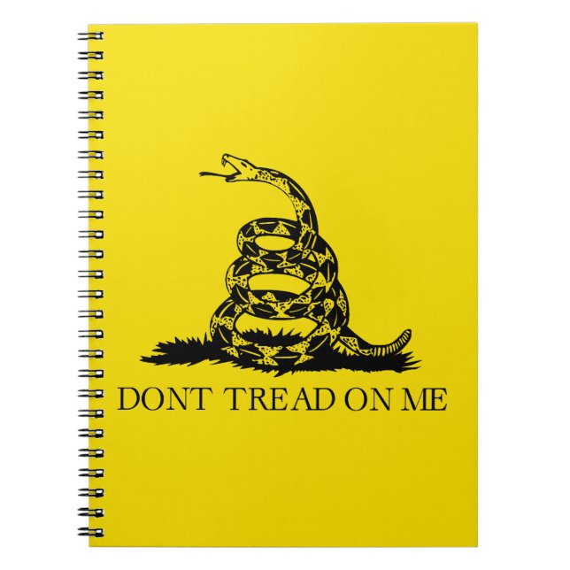 Cuaderno Bandera de Gadsden de serpiente de cascabel: Lucha (Frente)