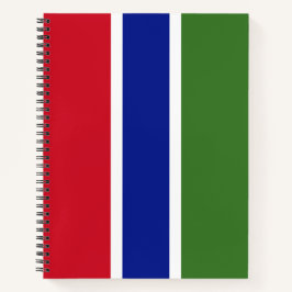 Cuaderno Bandera de Gambia
