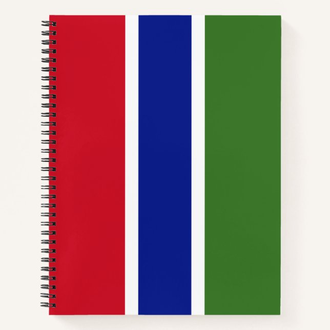Cuaderno Bandera de Gambia (Anverso)