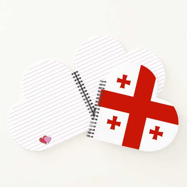 Cuaderno Bandera de Georgia (Interior)