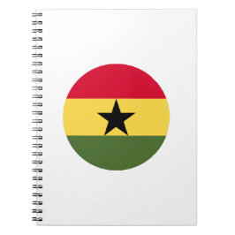 Cuaderno Bandera de Ghana