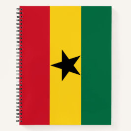 Cuaderno Bandera de Ghana