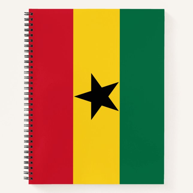 Cuaderno Bandera de Ghana (Anverso)