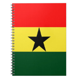 Cuaderno Bandera de Ghana