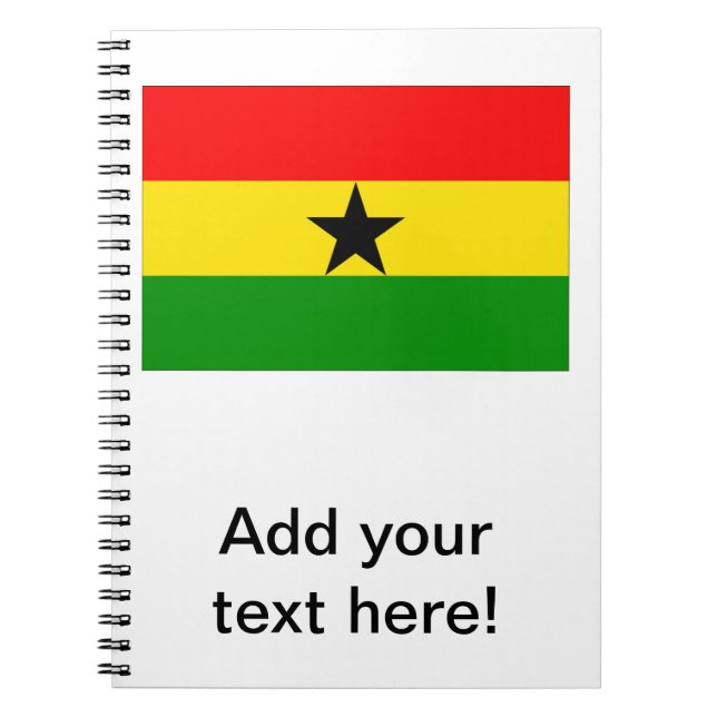 Cuaderno Bandera de Ghana (Frente)