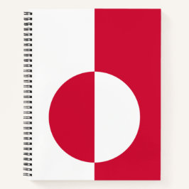 Cuaderno Bandera de Groenlandia