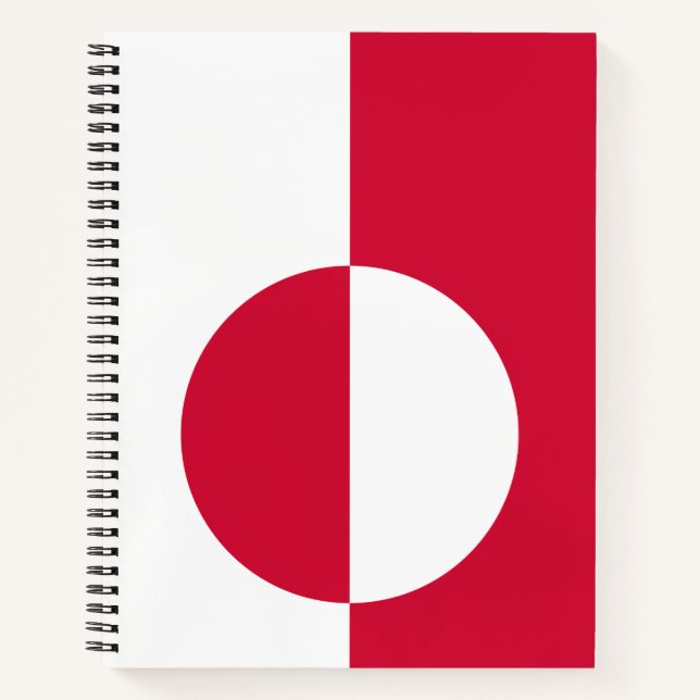 Cuaderno Bandera de Groenlandia (Anverso)