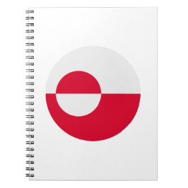Cuaderno Bandera de Groenlandia