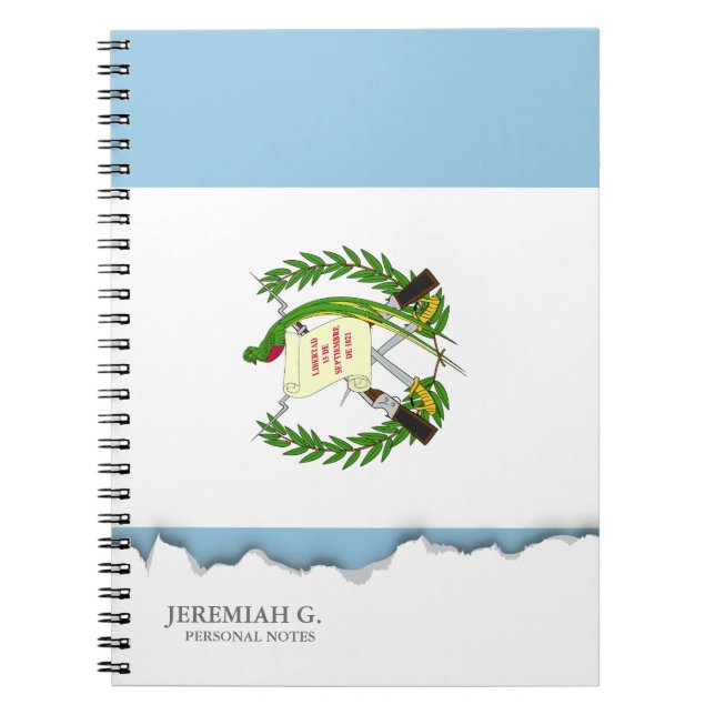 Cuaderno Bandera de Guatemala (Frente)