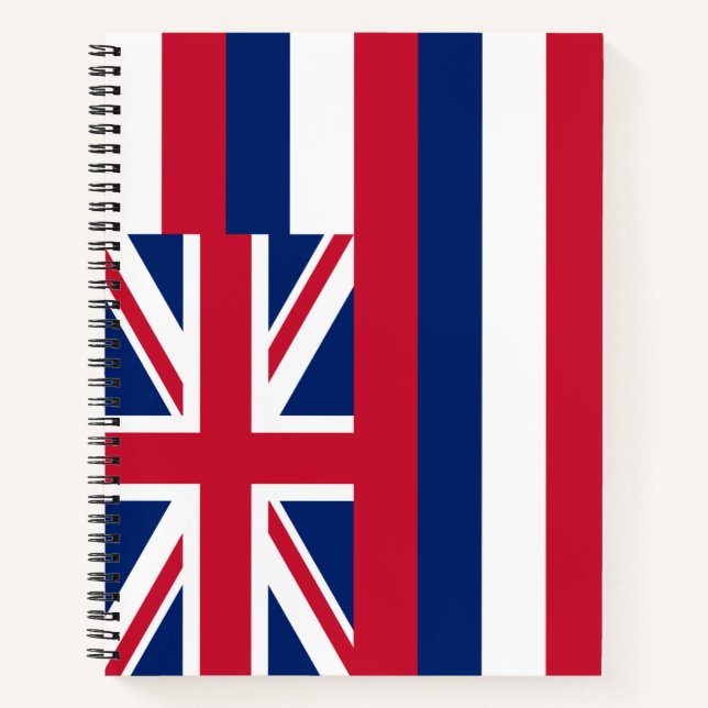 Cuaderno Bandera de Hawái (Estado de EE. UU.) (Anverso)